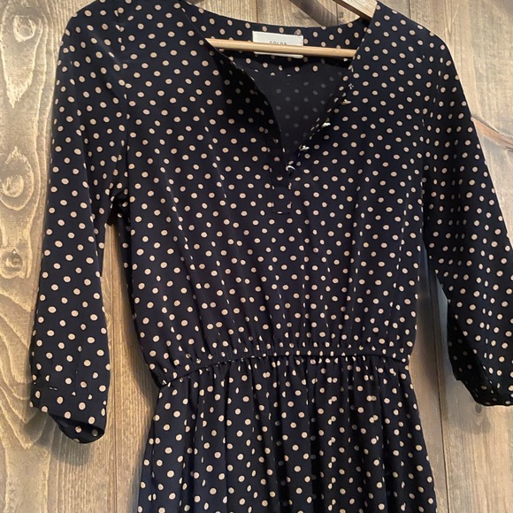Color and Hsur - Polka Dot Silk Dress - Picture 3 of 6